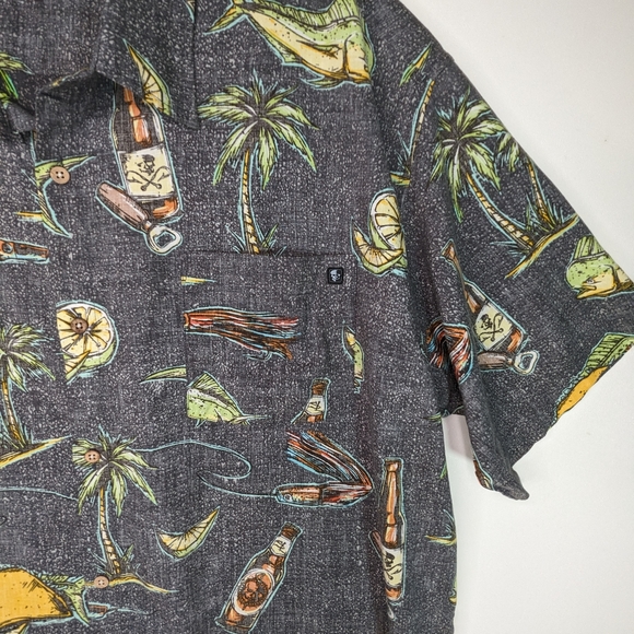 SOLD Fish Taco Party Night Mens XXL Shirt Fishing Boating Salt Life - Picture 7 of 15